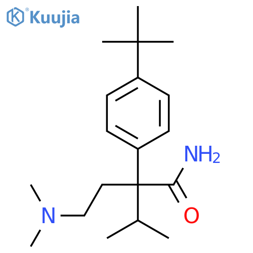 Benzeneacetamide, a-[2-(dimethylamino)ethyl]-4-(1,1-dimethylethyl)-a-(1-methylethyl)- structure
