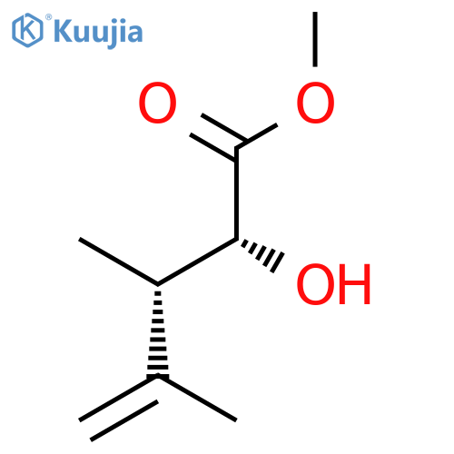 4-Pentenoic acid, 2-hydroxy-3,4-dimethyl-, methyl ester, (R*,S*)- structure