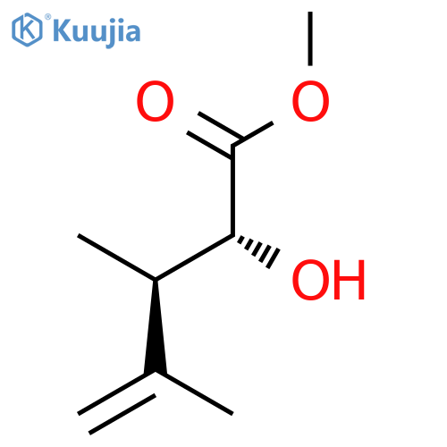 4-Pentenoic acid, 2-hydroxy-3,4-dimethyl-, methyl ester, (R*,R*)- structure