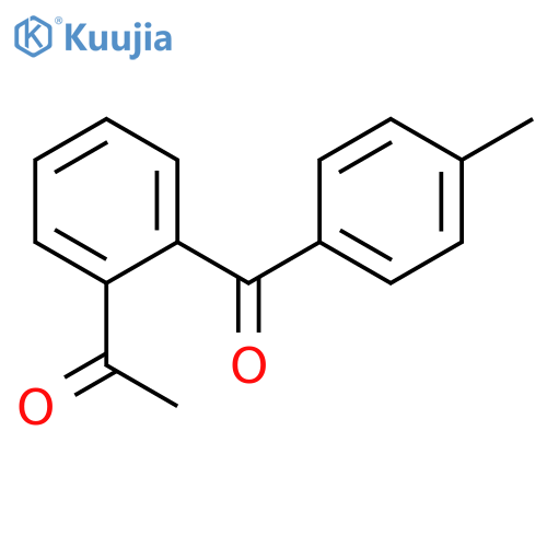 Ethanone, 1-[2-(4-methylbenzoyl)phenyl]- structure