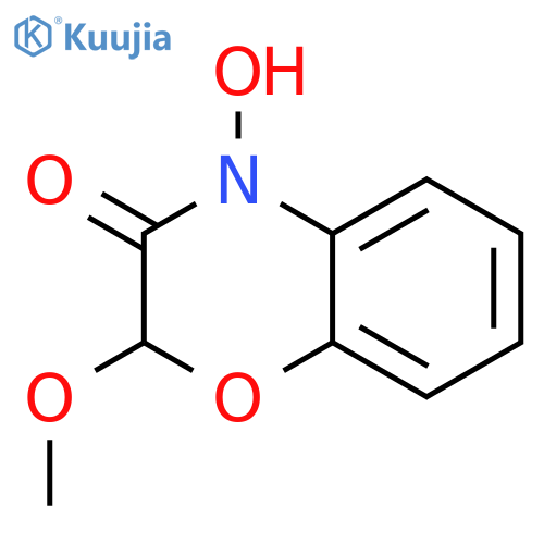 2H-1,4-Benzoxazin-3(4H)-one, 4-hydroxy-2-methoxy-, (+)- structure