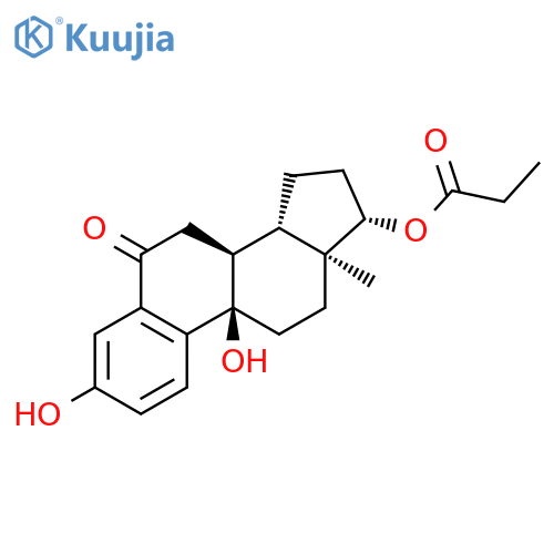 Estra-1,3,5(10)-trien-6-one, 3,9-dihydroxy-17-(1-oxopropoxy)-, (17b)- structure