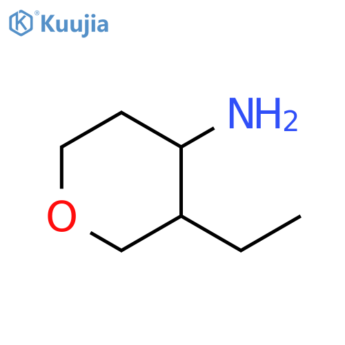 2H-Pyran-4-amine, 3-ethyltetrahydro- structure