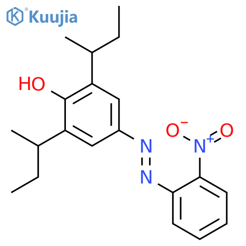 Phenol, 2,6-bis(1-methylpropyl)-4-[(2-nitrophenyl)azo]- structure