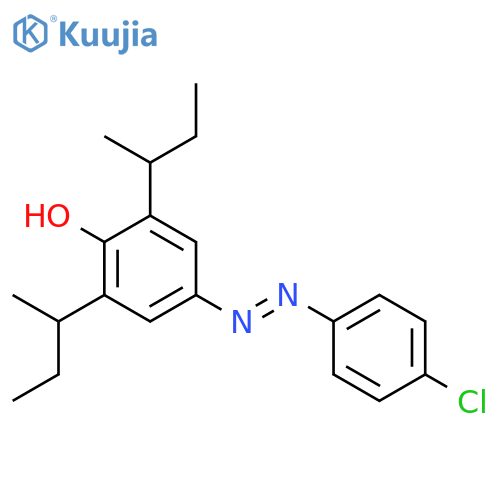 Phenol, 4-[(4-chlorophenyl)azo]-2,6-bis(1-methylpropyl)- structure