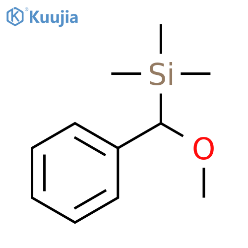 Silane, (methoxyphenylmethyl)trimethyl-, (±)- structure