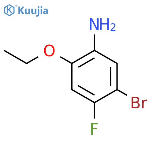 5-Bromo-2-ethoxy-4-fluoroaniline structure