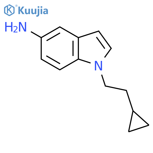 1-(2-cyclopropylethyl)-1H-indol-5-amine structure