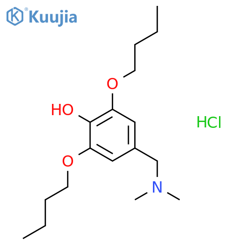 PHENOL, 2,6-DIBUTOXY-4-[(DIMETHYLAMINO)METHYL]-, HYDROCHLORIDE structure