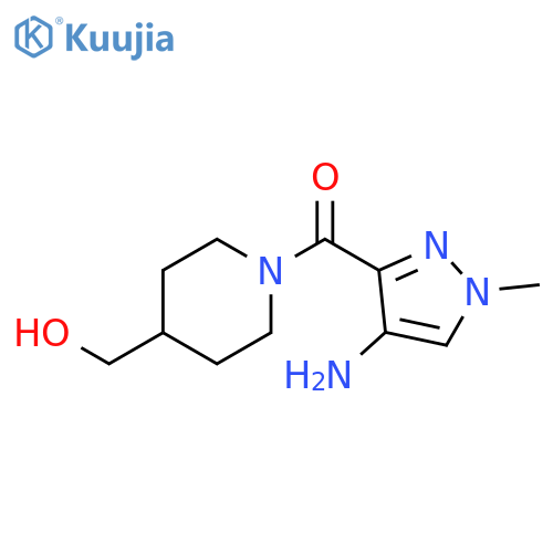 Methanone, (4-amino-1-methyl-1H-pyrazol-3-yl)[4-(hydroxymethyl)-1-piperidinyl]- structure