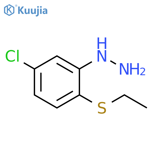 5-Chloro-2-(ethylthio)phenyl-hydrazine structure