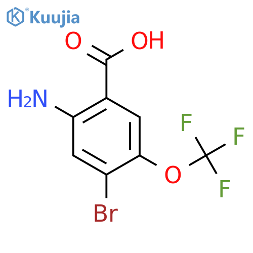 2-Amino-4-bromo-5-(trifluoromethoxy)benzoic acid structure