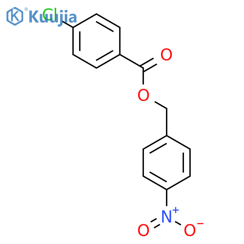 Benzoic acid, 4-chloro-, (4-nitrophenyl)methyl ester structure