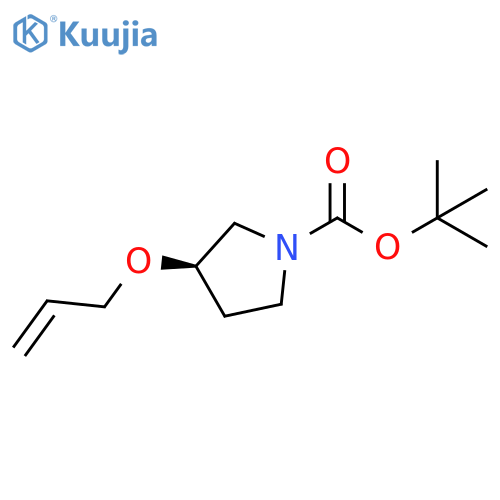 tert-butyl (3R)-3-(prop-2-en-1-yloxy)pyrrolidine-1-carboxylate structure