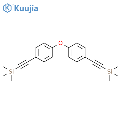 Silane, [oxybis(4,1-phenylene-2,1-ethynediyl)]bis[trimethyl- structure