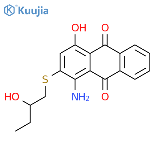 9,10-ANTHRACENEDIONE, 1-AMINO-4-HYDROXY-2-[(2-HYDROXYBUTYL)THIO]- structure