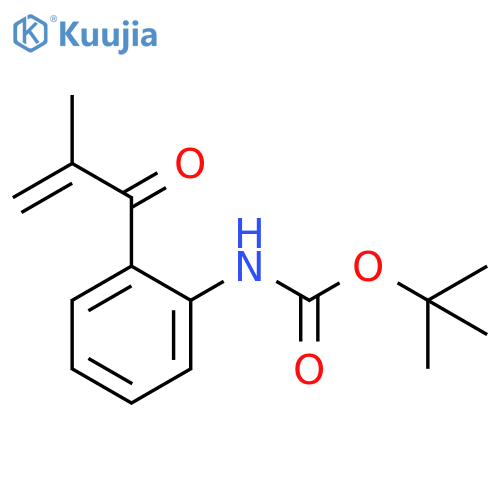 tert-butyl N-2-(2-methylprop-2-enoyl)phenylcarbamate structure