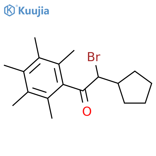 Ethanone, 2-bromo-2-cyclopentyl-1-(pentamethylphenyl)- structure