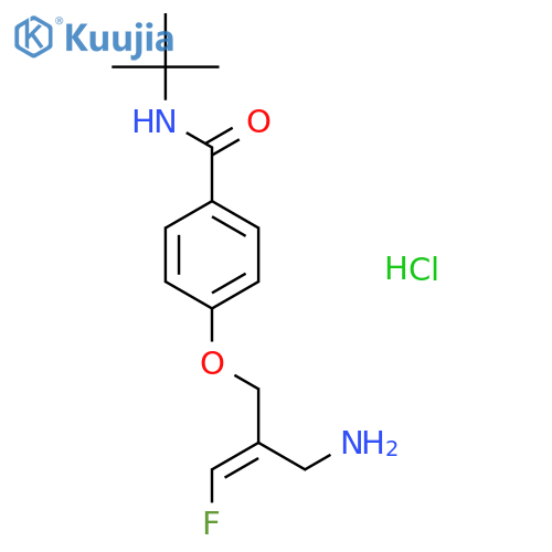 4-(2E)-2-(Aminomethyl)-3-fluoro-2-propen-1-yloxy-N-(1,1-dimethylethyl)-benzamide Hydrochloride (1:1) structure