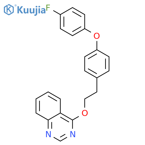 Quinazoline, 4-[2-[4-(4-fluorophenoxy)phenyl]ethoxy]- structure