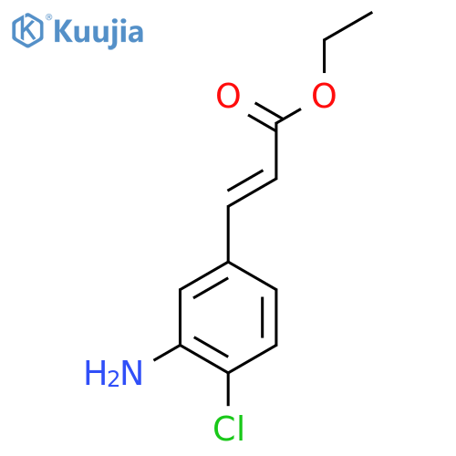 ethyl (2E)-3-(3-amino-4-chlorophenyl)prop-2-enoate structure