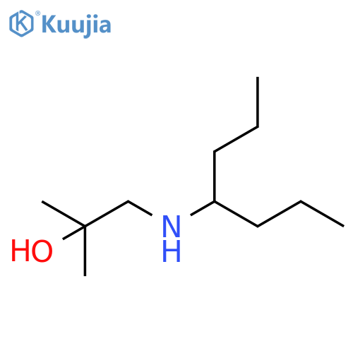 1-(heptan-4-yl)amino-2-methylpropan-2-ol structure