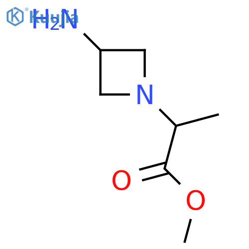 Methyl 2-(3-aminoazetidin-1-yl)propanoate structure