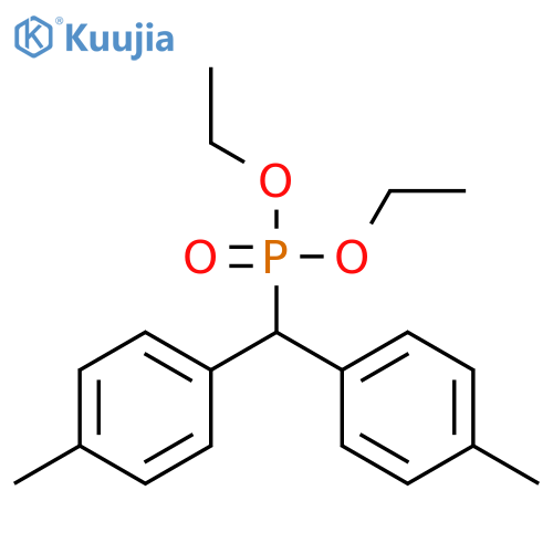 Diethyl [bis(4-methylphenyl)methyl]phosphonate structure