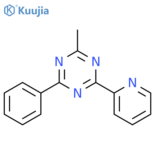 1,3,5-Triazine, 2-methyl-4-phenyl-6-(2-pyridinyl)- structure
