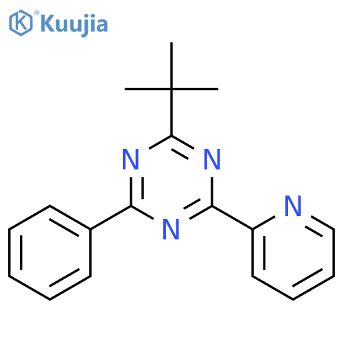 1,3,5-Triazine, 2-(1,1-dimethylethyl)-4-phenyl-6-(2-pyridinyl)- structure