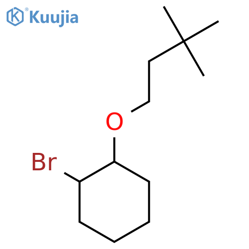 1-bromo-2-(3,3-dimethylbutoxy)cyclohexane structure