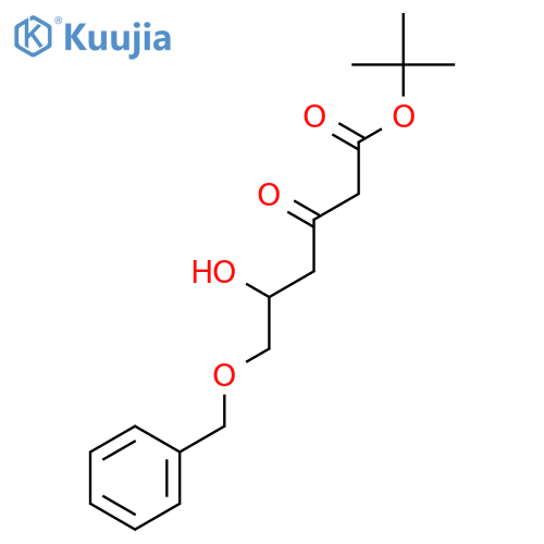 (5R)-5-Hydroxy-3-oxo-6-(benzyloxy)-hexanoic Acid tert-Butyl Ester structure