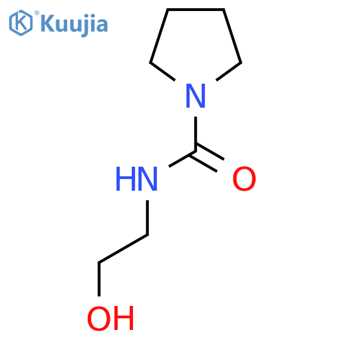 1-Pyrrolidinecarboxamide, N-(2-hydroxyethyl)- structure
