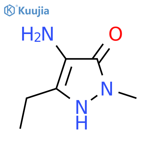 4-Amino-3-ethyl-1-methyl-1h-pyrazol-5-ol structure