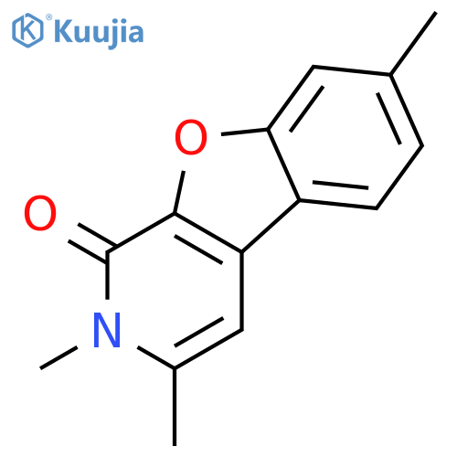 Benzofuro[2,3-c]pyridin-1(2H)-one, 2,3,7-trimethyl- structure
