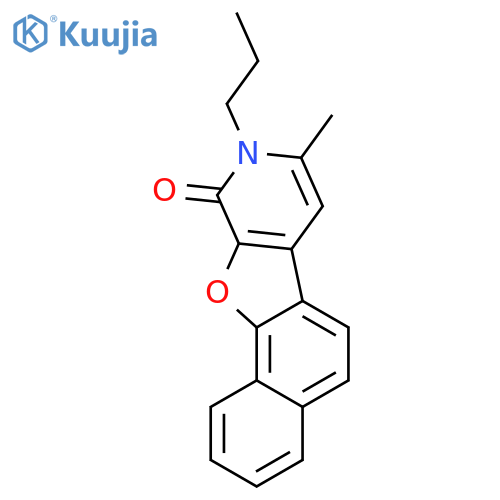 Naphtho[2',1':4,5]furo[2,3-c]pyridin-10(9H)-one, 8-methyl-9-propyl- structure
