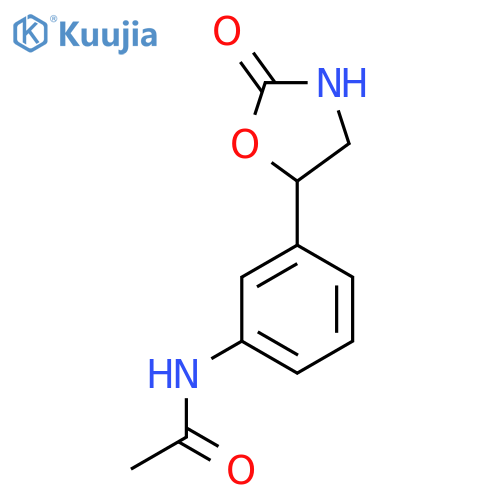 N-3-(2-oxo-1,3-oxazolidin-5-yl)phenylacetamide structure
