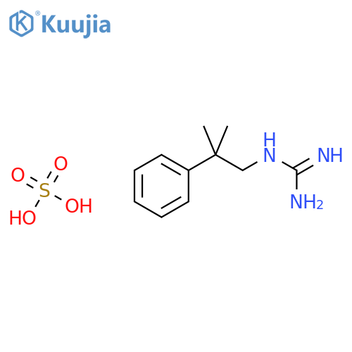 Guanidine, (2-methyl-2-phenylpropyl)-, sulfate structure