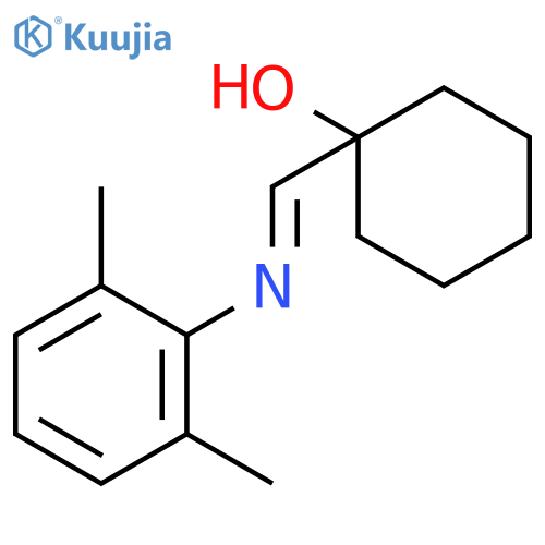Cyclohexanol, 1-[[(2,6-dimethylphenyl)imino]methyl]- structure