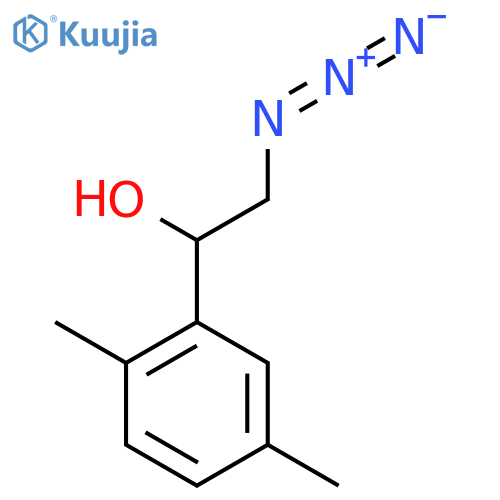 2-azido-1-(2,5-dimethylphenyl)ethan-1-ol structure