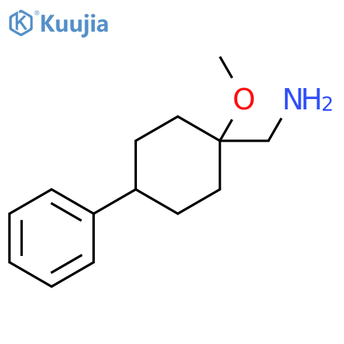 (1-methoxy-4-phenylcyclohexyl)methanamine structure
