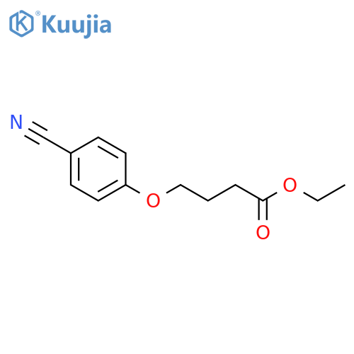 ETHYL 4-(4-CYANO-PHENOXY)BUTANOATE structure