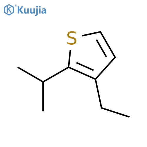 Thiophene,3-ethyl-2-(1-methylethyl)- structure