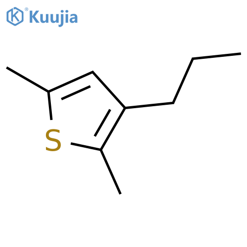 Thiophene, 2,5-dimethyl-3-propyl- structure