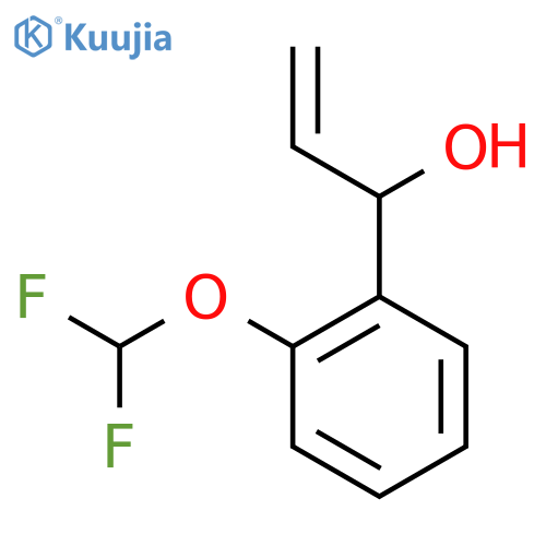 1-2-(difluoromethoxy)phenylprop-2-en-1-ol structure