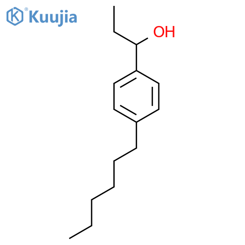 Benzenemethanol, α-ethyl-4-hexyl- structure