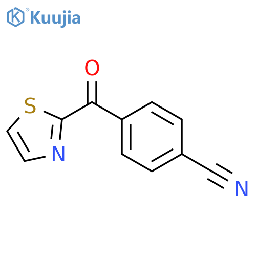 Benzonitrile, 4-(2-thiazolylcarbonyl)- structure