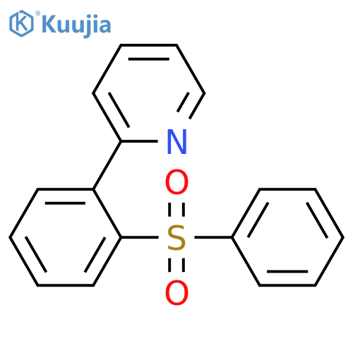 Pyridine, 2-[2-(phenylsulfonyl)phenyl]- structure