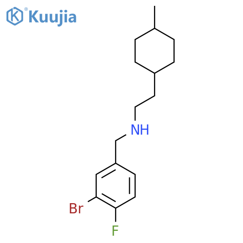 (3-bromo-4-fluorophenyl)methyl2-(4-methylcyclohexyl)ethylamine structure
