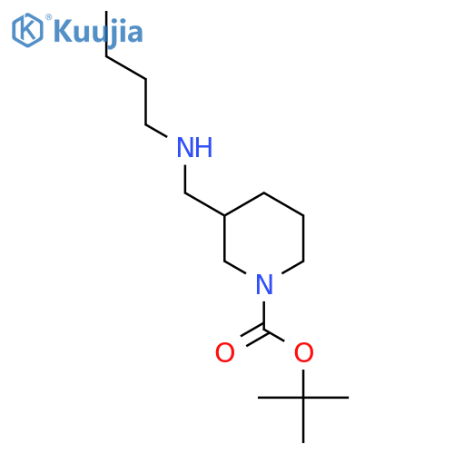 tert-butyl 3-(butylamino)methylpiperidine-1-carboxylate structure